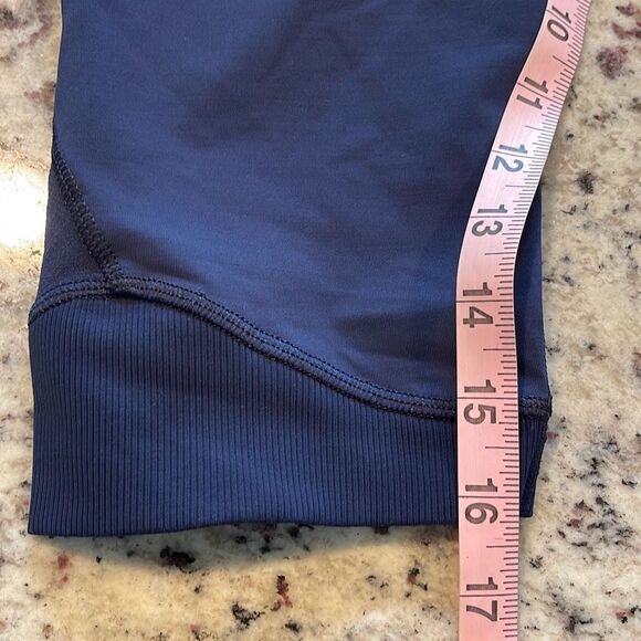 Lululemon Align Core Kicker Crop Inkwell Assorted Stripe Surge Legging Blue Size - Picture 10 of 10